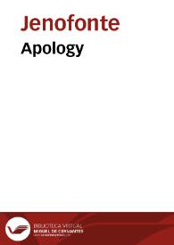 Apology / Xenophon | Biblioteca Virtual Miguel de Cervantes