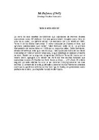 Mi Defensa / Domingo Faustino Sarmiento | Biblioteca Virtual Miguel de Cervantes