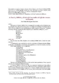 A. García Bellido y el inicio de los estudios del ejército romano en Hispania / José María Blázquez Martínez | Biblioteca Virtual Miguel de Cervantes