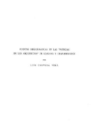 Fuentes bibliográficas en las "Noticias de los Arquitectos" de Llaguno y Ceán-Bermúdez / Luis Cervera Vera | Biblioteca Virtual Miguel de Cervantes
