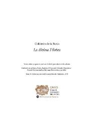 La divina Filotea / Pedro Calderón de la Barca; texto crítico preparado por Luís Galván | Biblioteca Virtual Miguel de Cervantes