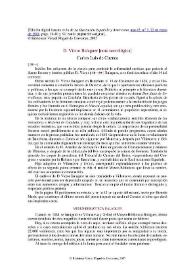 D. Víctor Balaguer [nota necrológica] / Carlos Luis de Cuenca | Biblioteca Virtual Miguel de Cervantes