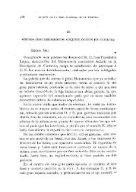 Nuevos descubrimientos arqueológicos en Carmona / Adolfo Fernández Casanova | Biblioteca Virtual Miguel de Cervantes