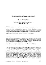 Daniel Cortezón: un ideal caballeresco / Cristina Patiño Eirín | Biblioteca Virtual Miguel de Cervantes