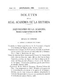 Adquisiciones de la Academia durante el primer semestre del año 1908 | Biblioteca Virtual Miguel de Cervantes