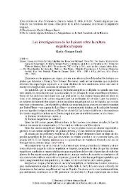 Las investigaciones de los Leisner sobre la cultura megalítica / Martín Almagro Basch | Biblioteca Virtual Miguel de Cervantes