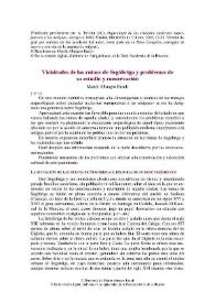 Vicisitudes de las ruinas de Segóbriga y problemas de su estudio y conservación / Martín Almagro Basch | Biblioteca Virtual Miguel de Cervantes