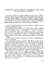 Claustro del antiguo Convento de Mínimos de Santa María del Camí (Palma de Mallorca) / Pedro Barceló | Biblioteca Virtual Miguel de Cervantes