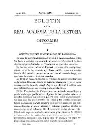 Objetos egipcios encontrados en Tarragona / Dr. Rodolfo del Castillo | Biblioteca Virtual Miguel de Cervantes
