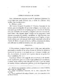 Lápidas romanas de Madrid / Fidel Fita | Biblioteca Virtual Miguel de Cervantes