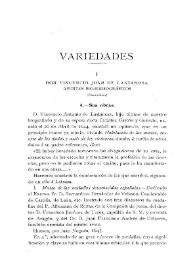 Don Vincencio Juan de Lastanosa. Apuntes bio-bibliográficos (Conclusión) [III] / Ricardo del Arco | Biblioteca Virtual Miguel de Cervantes