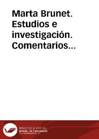 Marta Brunet. Comentario crítico / Hernán Díaz Arrieta | Biblioteca Virtual Miguel de Cervantes