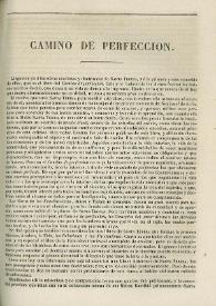 Camino de perfección | Biblioteca Virtual Miguel de Cervantes
