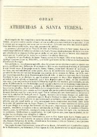 Obras atribuidas a Santa Teresa | Biblioteca Virtual Miguel de Cervantes