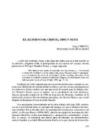 El retorno de Cristo, tipo y mito / Jorge Urrutia | Biblioteca Virtual Miguel de Cervantes