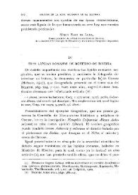 Tres lápidas romanas de Mosteiro de Riveira / Fidel Fita | Biblioteca Virtual Miguel de Cervantes