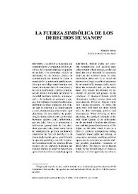 La fuerza simbólica de los derechos humanos / Marcelo Neves | Biblioteca Virtual Miguel de Cervantes