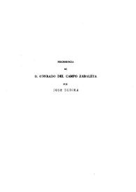 Necrología de D. Conrado del Campo Zabaleta / por José Subirá | Biblioteca Virtual Miguel de Cervantes