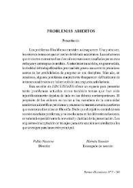 Discusiones: Derecho y Autoridad, núm. 7 (2007). Sección II: Problemas abiertos. Presentación / Pablo Navarro y Hernán Bouvier | Biblioteca Virtual Miguel de Cervantes