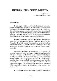 Derechos y justicia procesal imperfecta / José Juan Moreso | Biblioteca Virtual Miguel de Cervantes