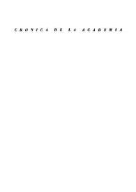 Crónica de la Academia. Segundo semestre de 1953 | Biblioteca Virtual Miguel de Cervantes