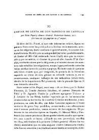 Cantar de gesta de Don Sancho II de Castilla / Adolfo Bonilla y San Martín | Biblioteca Virtual Miguel de Cervantes