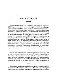 Noticias. Boletín de la Real Academia de la Historia, tomo 61 (noviembre 1912). Cuaderno V / Fidel Fita | Biblioteca Virtual Miguel de Cervantes