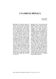 Una breve réplica / Larry Laudan | Biblioteca Virtual Miguel de Cervantes
