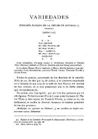 Epigrafía romana de la ciudad de Astorga / Marcelo Macías | Biblioteca Virtual Miguel de Cervantes