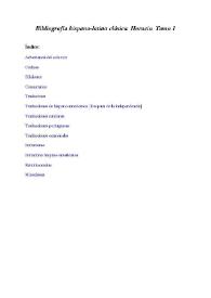 Bibliografía hispano-latina clásica. Horacio. Tomo 1 / Marcelino Menéndez y Pelayo ; edición preparada por Enrique Sánchez Reyes | Biblioteca Virtual Miguel de Cervantes