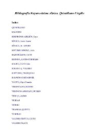 Bibliografía hispano-latina clásica. Quintiliano-Virgilio / Marcelino Menéndez y Pelayo ; edición preparada por Enrique Sánchez Reyes | Biblioteca Virtual Miguel de Cervantes