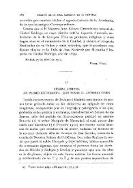 Tésera romana de plomo extremeña, que posee D. Antonio Vives / Fidel Fita | Biblioteca Virtual Miguel de Cervantes
