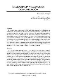 Democracia y medios de comunicación / Saúl López Noriega | Biblioteca Virtual Miguel de Cervantes