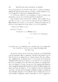 Informe de la Comisión del premio de la Fundación del Barón de Santa Cruz, correspondiente al año 1913 / Vicente Vignau, F. de la Iglesia y Juan Pérez de Guzmán y Gallo | Biblioteca Virtual Miguel de Cervantes