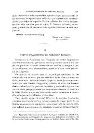 Nuevos fragmentos de cerámica romana / Francisco Naval | Biblioteca Virtual Miguel de Cervantes