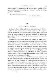 Un documento antiguo / Antonio Blázquez | Biblioteca Virtual Miguel de Cervantes
