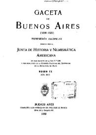 Gaceta de Buenos Aires (1810-1821).Tomo 2: Año 1811 / dirigida por la Junta de Historia y Numismática Americana | Biblioteca Virtual Miguel de Cervantes