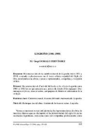 Logroño (1901-1950) / Mª Ángel Somalo Fernández | Biblioteca Virtual Miguel de Cervantes
