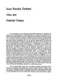Juan Ramón Jiménez visto por Gabriel Celaya / Antonio Chicharro Chamorro | Biblioteca Virtual Miguel de Cervantes