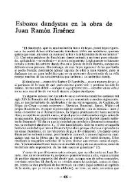 Esbozos dandystas en la obra de Juan Ramón Jiménez / Antonio Rodríguez Jiménez | Biblioteca Virtual Miguel de Cervantes