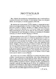Boletín de la Real Academia de la Historia, tomo 65 (noviembre 1914). Cuaderno V. Noticias / J.P. de G. | Biblioteca Virtual Miguel de Cervantes