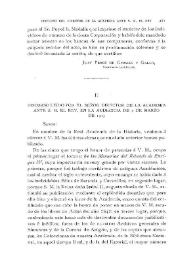 Discurso leído por el Señor Director de la Academia ante S.M. el Rey, en la audiencia de 4 de marzo de 1915 | Biblioteca Virtual Miguel de Cervantes