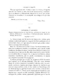 "Cantabria y Logroño". Estudio filológico-histórico de Lope Barrón, individuo del Cuerpo de Archiveros, Bibliotecarios y Arqueólogos. Zambrana Hermanos, impresores. Málaga, año de 1914 (253 páginas en 8.º) / El Barón de la Vega de Hoz | Biblioteca Virtual Miguel de Cervantes