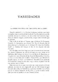 La Orden Española de Caballeria de la Jarra / Lorenzo Tadeo Villanueva | Biblioteca Virtual Miguel de Cervantes
