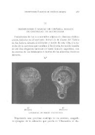 Inscripciones o marcas de cerámica romana de Castellar de Santiesteban / Enrique Romero de Torres | Biblioteca Virtual Miguel de Cervantes