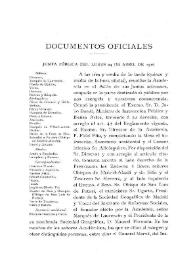 Junta pública del lunes 24 de abril de 1916 / Juan Pérez de Guzmán y Gallo | Biblioteca Virtual Miguel de Cervantes