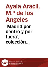 "Madrid por dentro y por fuera", colección costumbrista de 1873 / María de los Ángeles Ayala Aracil | Biblioteca Virtual Miguel de Cervantes