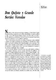 "Don Quijote" y "Grande Sertão: Veredas" / M.ª Augusta C. Vieira Helene | Biblioteca Virtual Miguel de Cervantes
