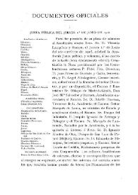 Junta pública del jueves 1.º de junio de 1916 / Juan Pérez de Guzmán y Gallo | Biblioteca Virtual Miguel de Cervantes