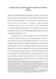 Un lugar de Petrarca, de March a Herrera (pasando por la edición de 1543) / Lluís Cabré | Biblioteca Virtual Miguel de Cervantes